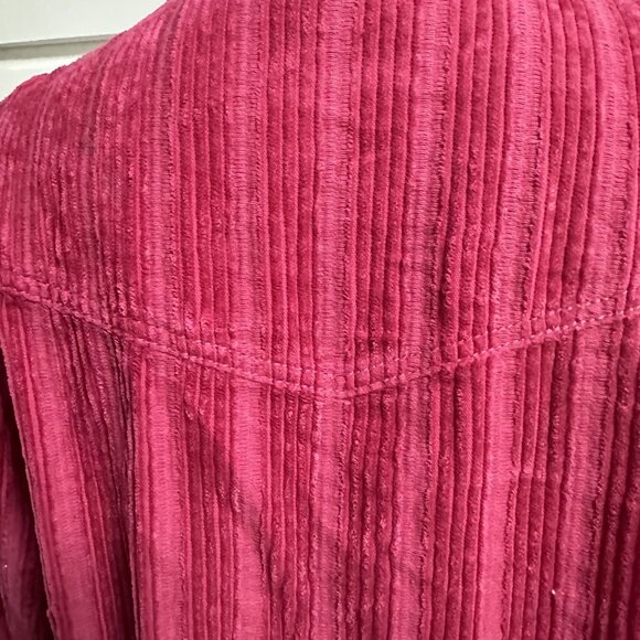 CAbi Raspberry Pink Corduroy Button-Front Jacket - Picture 5 of 11
